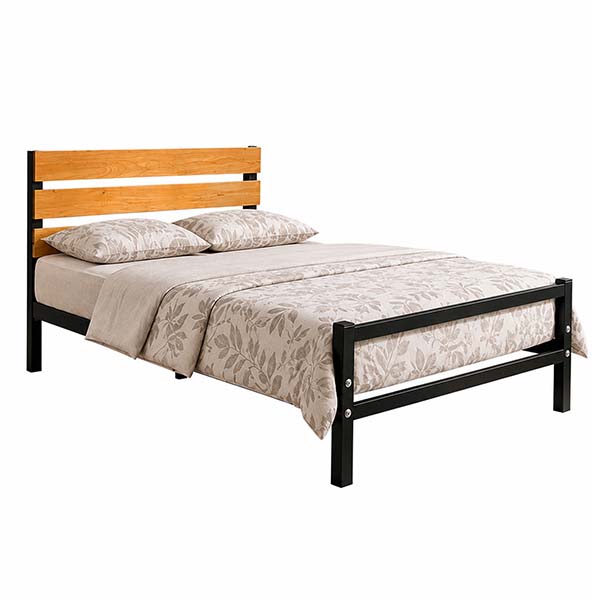 تخت دو نفره چوبی فلزی آیناز TD1520